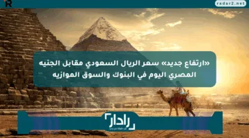 «ارتفاع جديد» سعر الريال السعودي مقابل الجنيه المصري اليوم في البنوك والسوق الموازية